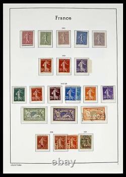 Collection de timbres Lot 39385 France 1900-1944 dans un album Leuchtturm