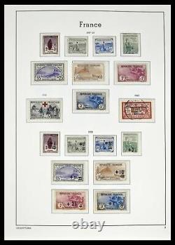 Collection de timbres Lot 39385 France 1900-1944 dans un album Leuchtturm