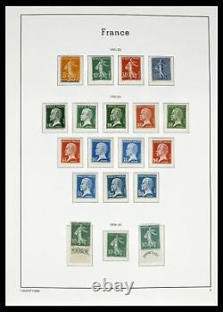 Collection de timbres Lot 39385 France 1900-1944 dans un album Leuchtturm