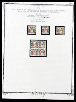 Collection de timbres Lot 39489 USA sceaux de Noël 1907-1973 dans 3 albums spéciaux