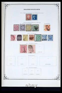 Collection de timbres Lot 39638 Grande-Bretagne 1840-1974 dans un ancien album Yvert