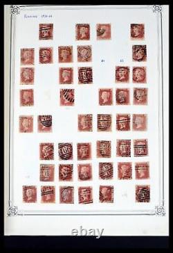 Collection de timbres Lot 39638 Grande-Bretagne 1840-1974 dans un ancien album Yvert