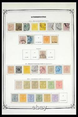 Collection de timbres Lot 39652 Luxembourg 1852-1975 dans un grand album Yvert