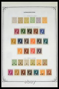 Collection de timbres Lot 39652 Luxembourg 1852-1975 dans un grand album Yvert