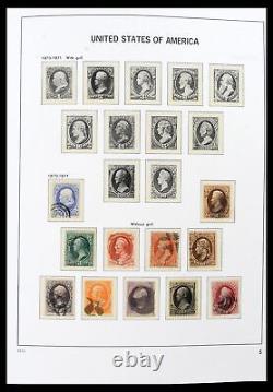 Collection de timbres Lot 39683 MNH/MH/Utilisée USA 1851-2007 dans 4 albums Davo