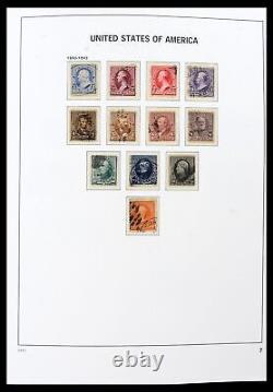 Collection de timbres Lot 39683 MNH/MH/Utilisée USA 1851-2007 dans 4 albums Davo