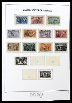 Collection de timbres Lot 39683 MNH/MH/Utilisée USA 1851-2007 dans 4 albums Davo