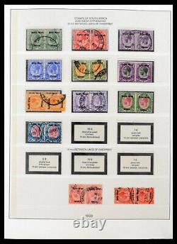 Collection de timbres Lot 39725 Afrique du Sud-Ouest 1916-1975 dans un album de luxe Lindner