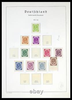 Collection de timbres Lot 39783 MNH Bund 1949-1980 dans un album Leuchtturm