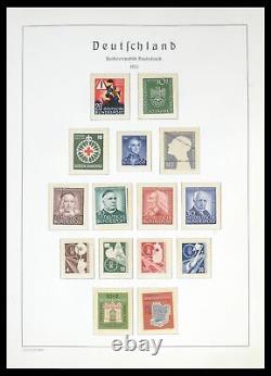 Collection de timbres Lot 39783 MNH Bund 1949-1980 dans un album Leuchtturm