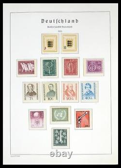 Collection de timbres Lot 39783 MNH Bund 1949-1980 dans un album Leuchtturm