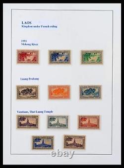 Collection de timbres Lot 39985 Laos 1951-2013 dans 2 albums Leuchtturm