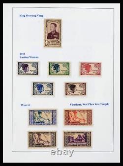 Collection de timbres Lot 39985 Laos 1951-2013 dans 2 albums Leuchtturm