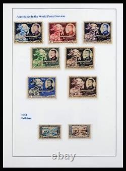 Collection de timbres Lot 39985 Laos 1951-2013 dans 2 albums Leuchtturm