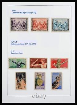 Collection de timbres Lot 39985 Laos 1951-2013 dans 2 albums Leuchtturm