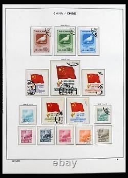 Collection de timbres Lot 40175 Chine 1949-1963 dans un album Schaubek