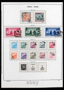 Collection de timbres Lot 40175 Chine 1949-1963 dans un album Schaubek