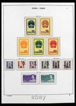 Collection de timbres Lot 40175 Chine 1949-1963 dans un album Schaubek