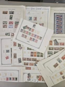 Collection de timbres MD WW dans une grande boîte prioritaire