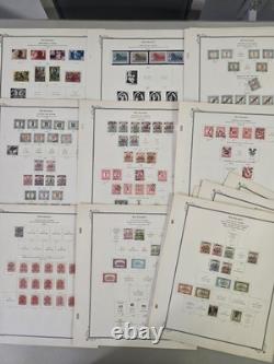 Collection de timbres MD WW dans une grande boîte prioritaire