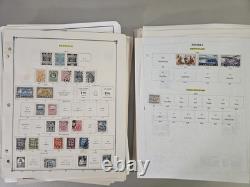 Collection de timbres MD WW dans une grande boîte prioritaire