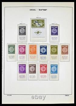 Collection de timbres MNH Lot 39013 Israël 1948-1972 dans un album Schaubek