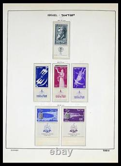 Collection de timbres MNH Lot 39013 Israël 1948-1972 dans un album Schaubek