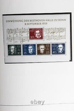 Collection de timbres MNH d'Allemagne dans un énorme album Shaubek