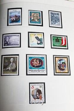 Collection de timbres MNH d'Autriche dans un album sécurisé