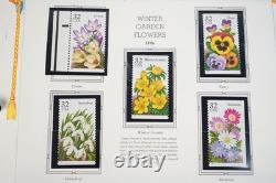 Collection de timbres MNH des États-Unis 1996-2000 de plus de 400 timbres stockés dans un album 300 $ + valeur faciale