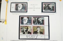 Collection de timbres MNH des États-Unis 1996-2000 de plus de 400 timbres stockés dans un album 300 $ + valeur faciale