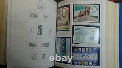 Collection de timbres Minkus Stampsweis en 3 volumes jusqu'en 1988 avec des milliers de timbres.