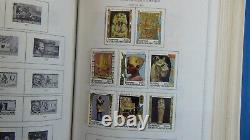 Collection de timbres Minkus Stampsweis en 3 volumes jusqu'en 1988 avec des milliers de timbres.