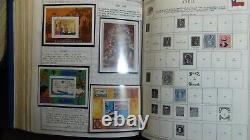 Collection de timbres Minkus Stampsweis en 3 volumes jusqu'en 1988 avec des milliers de timbres.