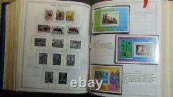 Collection de timbres Minkus Stampsweis en 3 volumes jusqu'en 1988 avec des milliers de timbres.