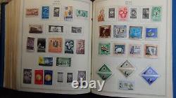 Collection de timbres Minkus Stampsweis en 3 volumes jusqu'en 1988 avec des milliers de timbres.