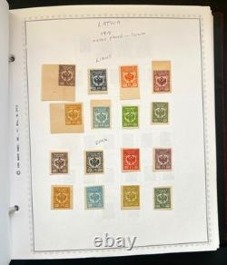 Collection de timbres Norvège Islande Lettonie Lituanie Album spécialisé Minkus ZAYIX