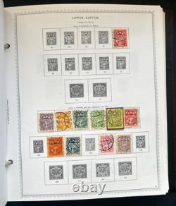 Collection de timbres Norvège Islande Lettonie Lituanie Album spécialisé Minkus ZAYIX
