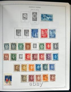 Collection de timbres Norvège Islande Lettonie Lituanie Album spécialisé Minkus ZAYIX