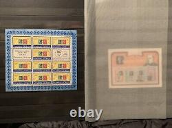 Collection de timbres Sir Rowland Hill en parfait état avec album