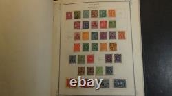 Collection de timbres Stampsweis Allemagne dans un album Scott Specialty de 1886 aux années 70