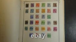 Collection de timbres Stampsweis Allemagne dans un album Scott Specialty de 1886 aux années 70