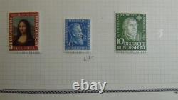 Collection de timbres Stampsweis Allemagne dans un album Scott Specialty de 1886 aux années 70