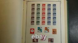 Collection de timbres Stampsweis Allemagne dans un album Scott Specialty de 1886 aux années 70