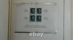 Collection de timbres Stampsweis Allemagne dans un album Scott Specialty de 1886 aux années 70