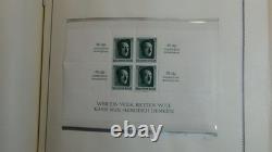 Collection de timbres Stampsweis Allemagne dans un album Scott Specialty de 1886 aux années 70