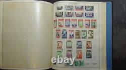 Collection de timbres Stampsweis WW chargée dans un album Minkus contenant 11000 timbres.