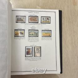 Collection de timbres U. S. dans l'album Scott Minuteman, nombreux timbres