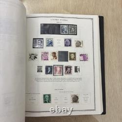 Collection de timbres U. S. dans l'album Scott Minuteman, nombreux timbres