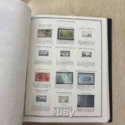 Collection de timbres U. S. dans l'album Scott Minuteman, nombreux timbres